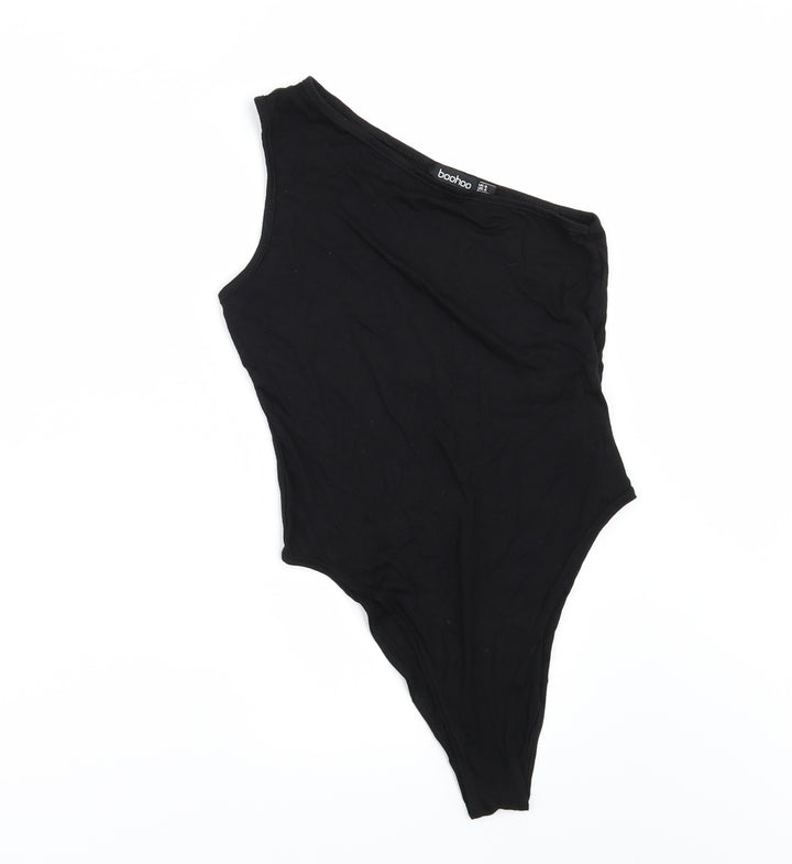 Boohoo Womens Black   Bodysuit One-Piece Size 8