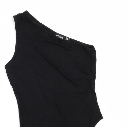 Boohoo Womens Black   Bodysuit One-Piece Size 8