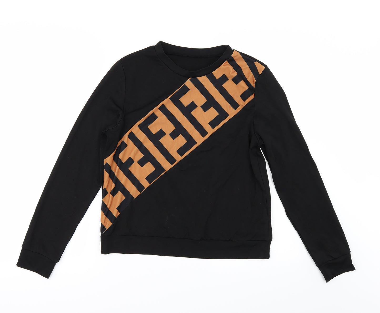 Preworn Womens Black   Pullover Jumper Size S