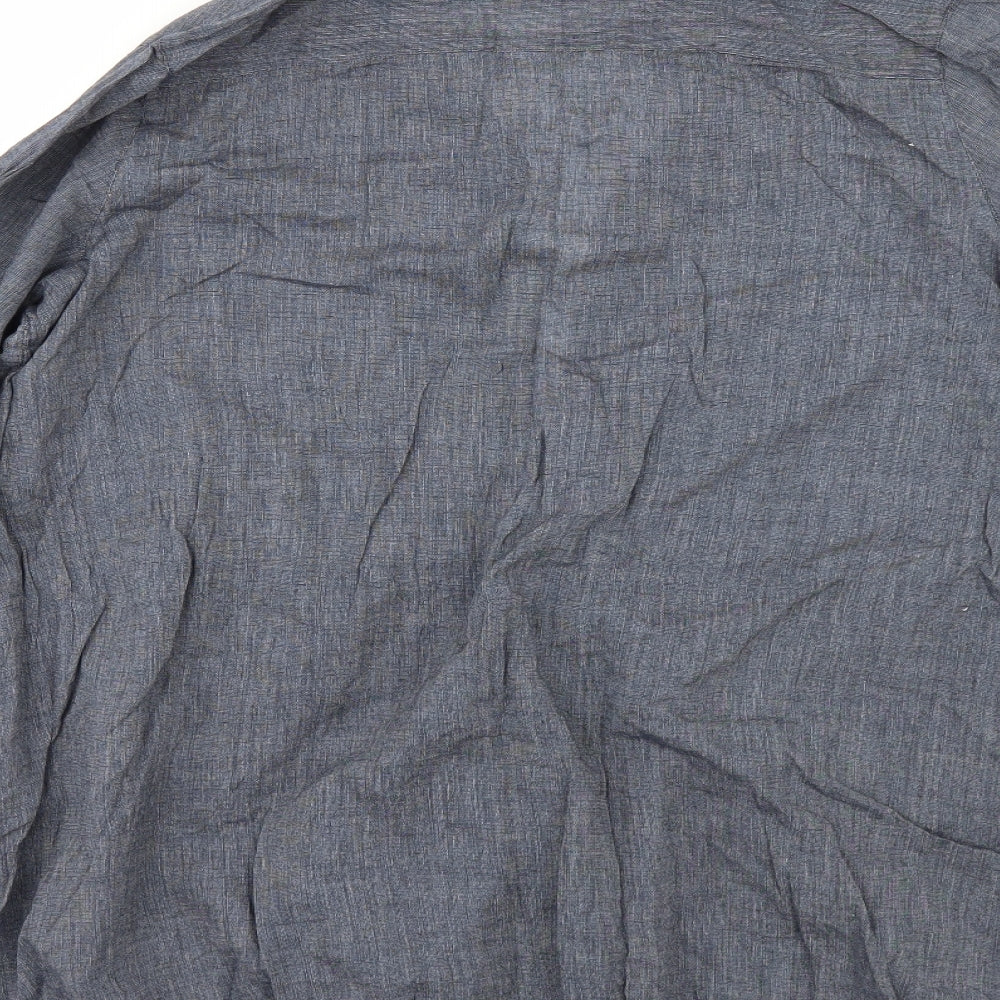 Evie Womens Blue   Tunic Button-Up Size 20