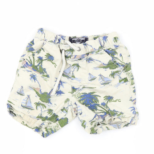 NEXT Boys Beige Geometric   Shorts Size 2-3 Years