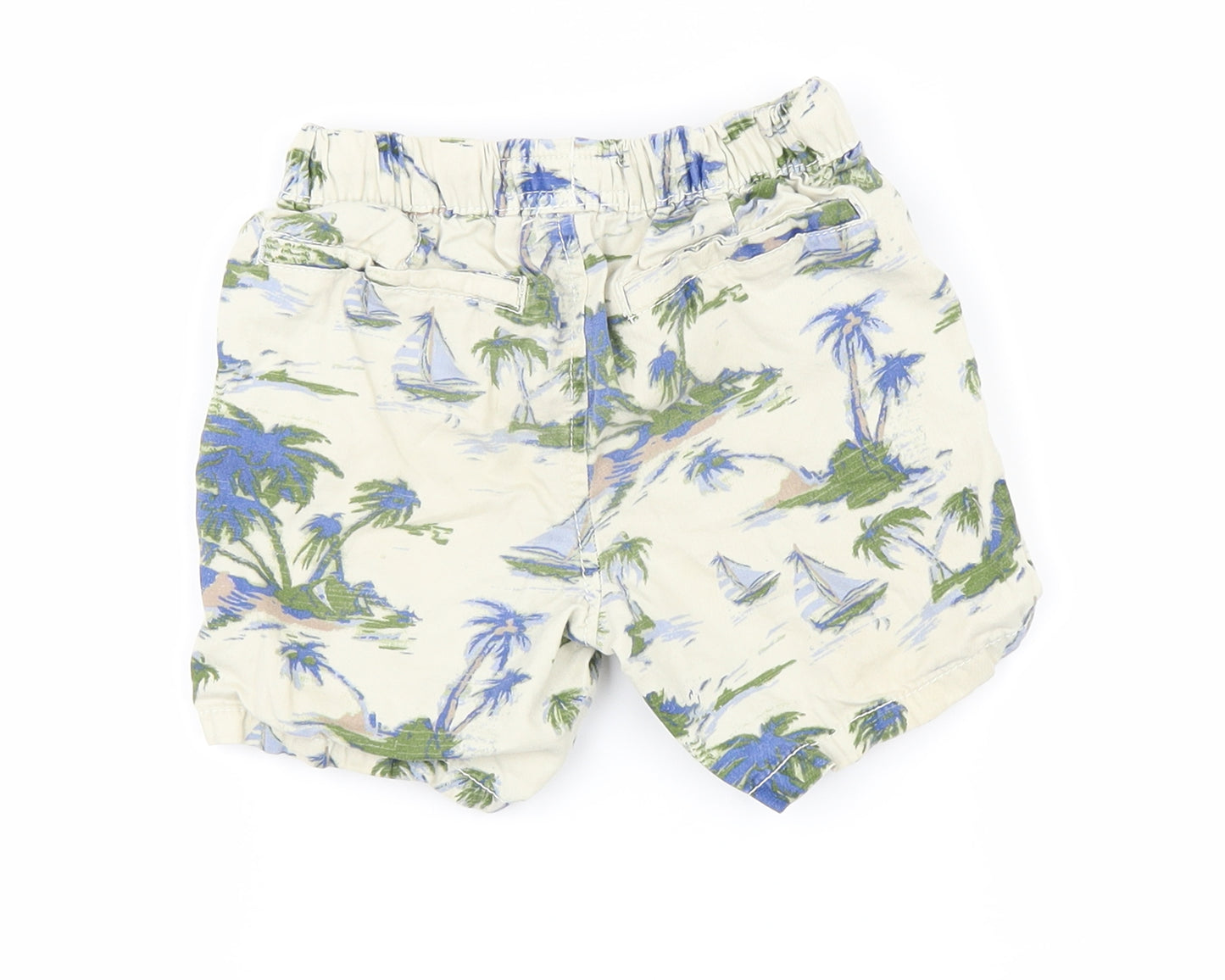 NEXT Boys Beige Geometric   Shorts Size 2-3 Years
