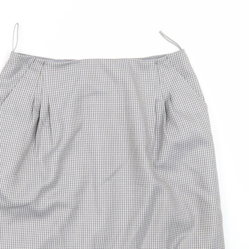 Preworn Womens Grey Camouflage  A-Line Skirt Size 30 in