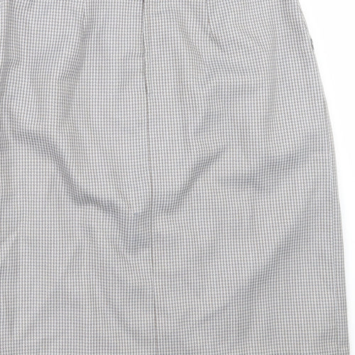 Preworn Womens Grey Camouflage  A-Line Skirt Size 30 in