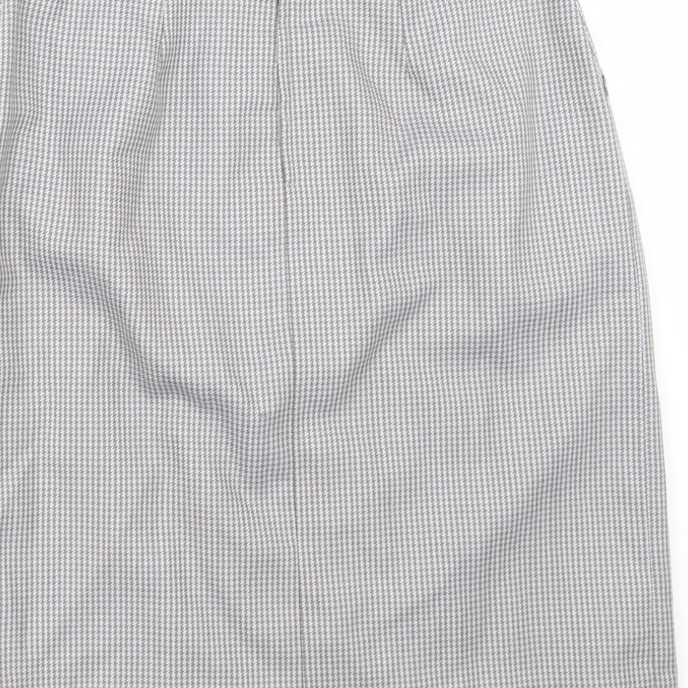 Preworn Womens Grey Camouflage  A-Line Skirt Size 30 in