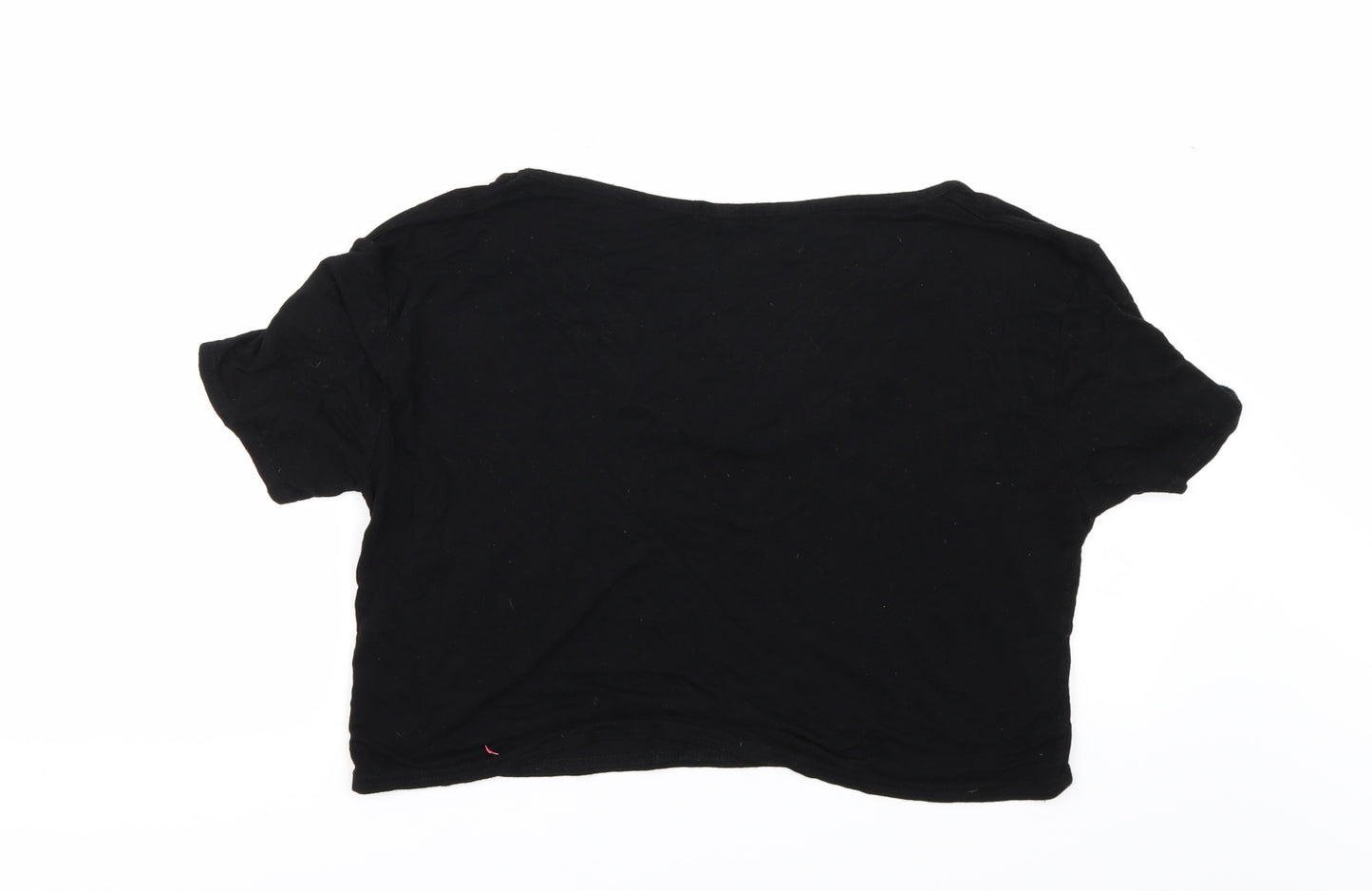 Boohoo Womens Black   Basic T-Shirt Size 8