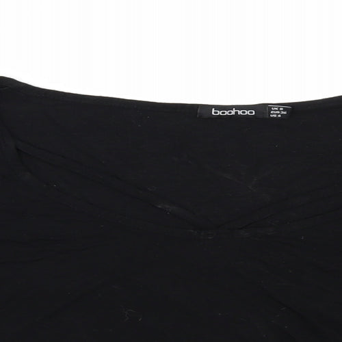 Boohoo Womens Black   Basic T-Shirt Size 8