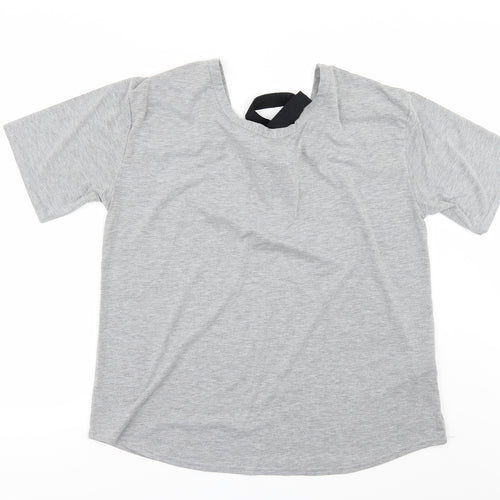 Boohoo Womens Grey   Basic T-Shirt Size 12