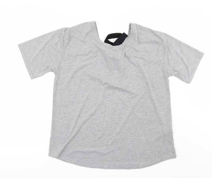 Boohoo Womens Grey   Basic T-Shirt Size 12