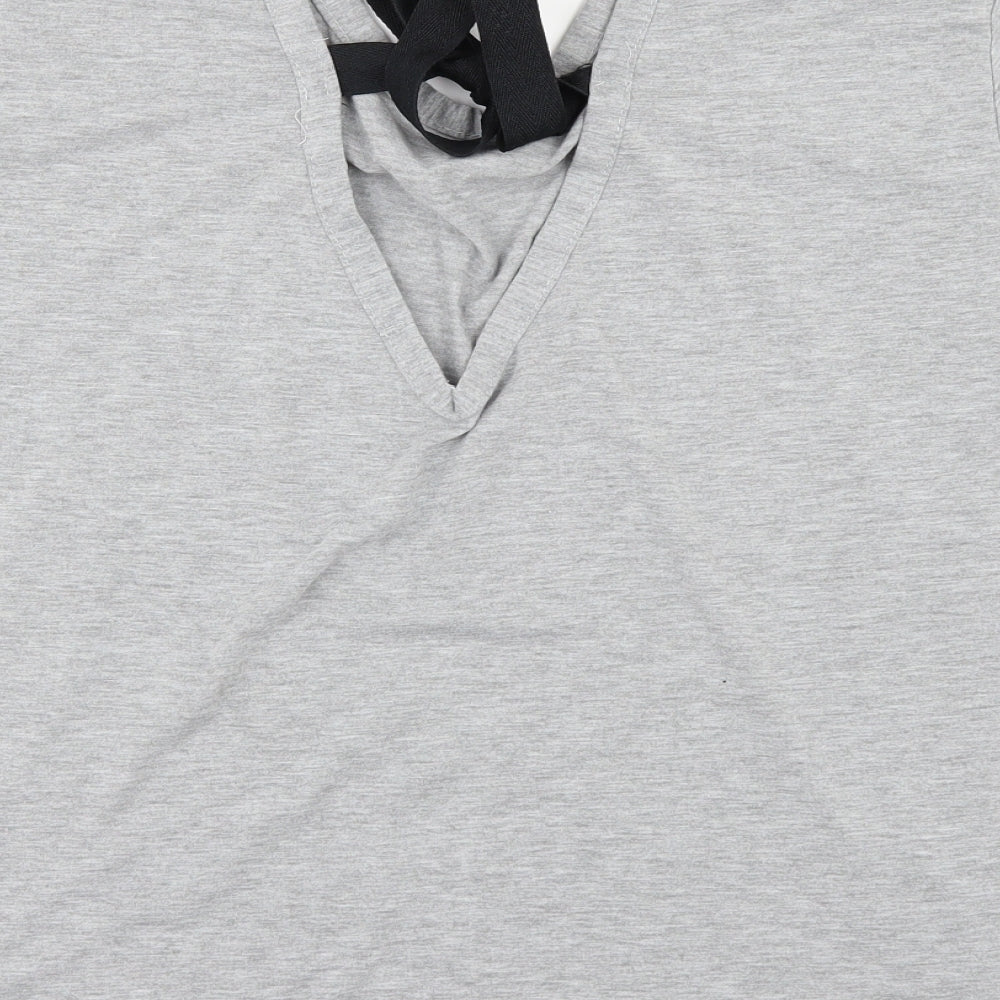 Boohoo Womens Grey   Basic T-Shirt Size 12