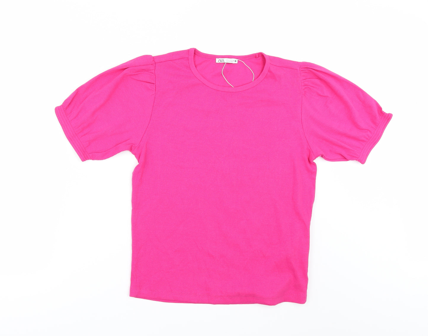 Zara Womens Pink   Basic T-Shirt Size L