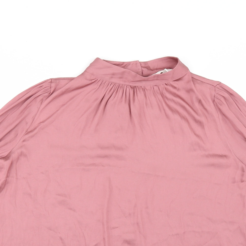 H&M Womens Pink   Tunic Blouse Size L
