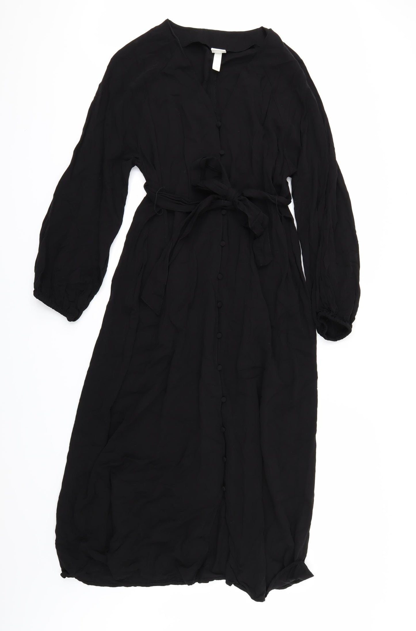 H&M Womens Black   Shirt Dress  Size S