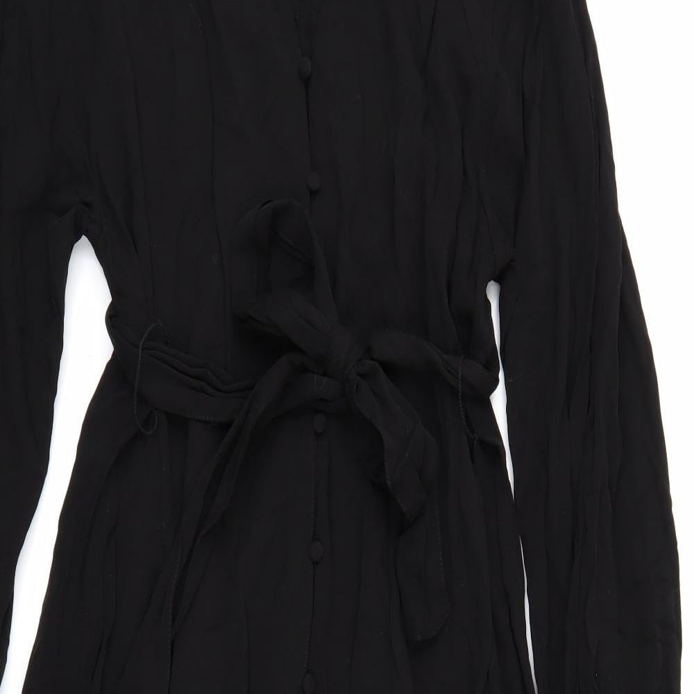H&M Womens Black   Shirt Dress  Size S