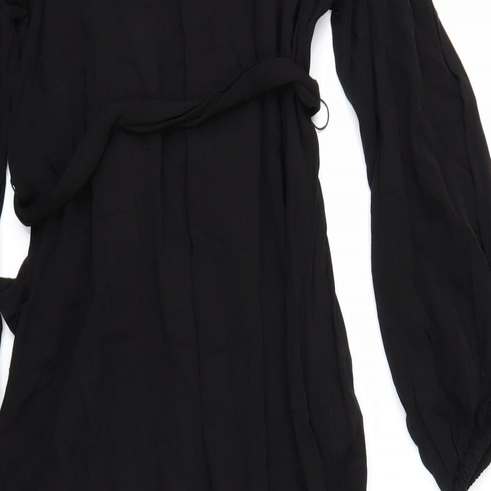 H&M Womens Black   Shirt Dress  Size S