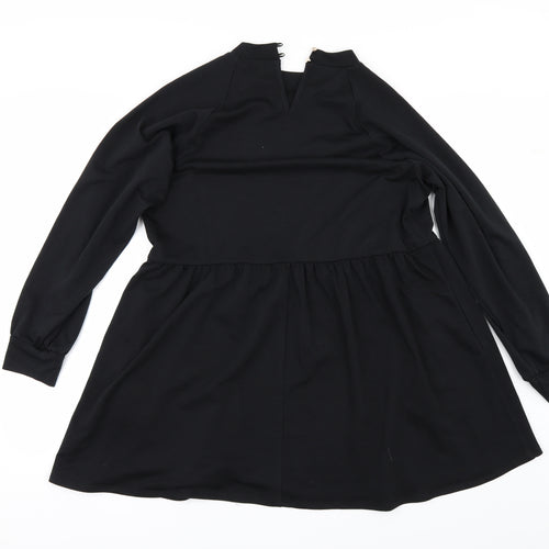 New Look Womens Black   Skater Dress  Size 14