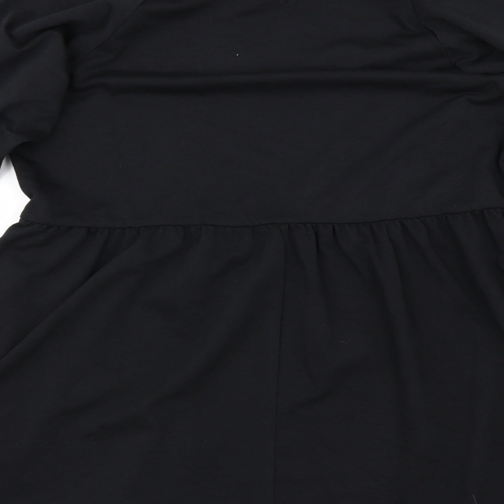 New Look Womens Black   Skater Dress  Size 14