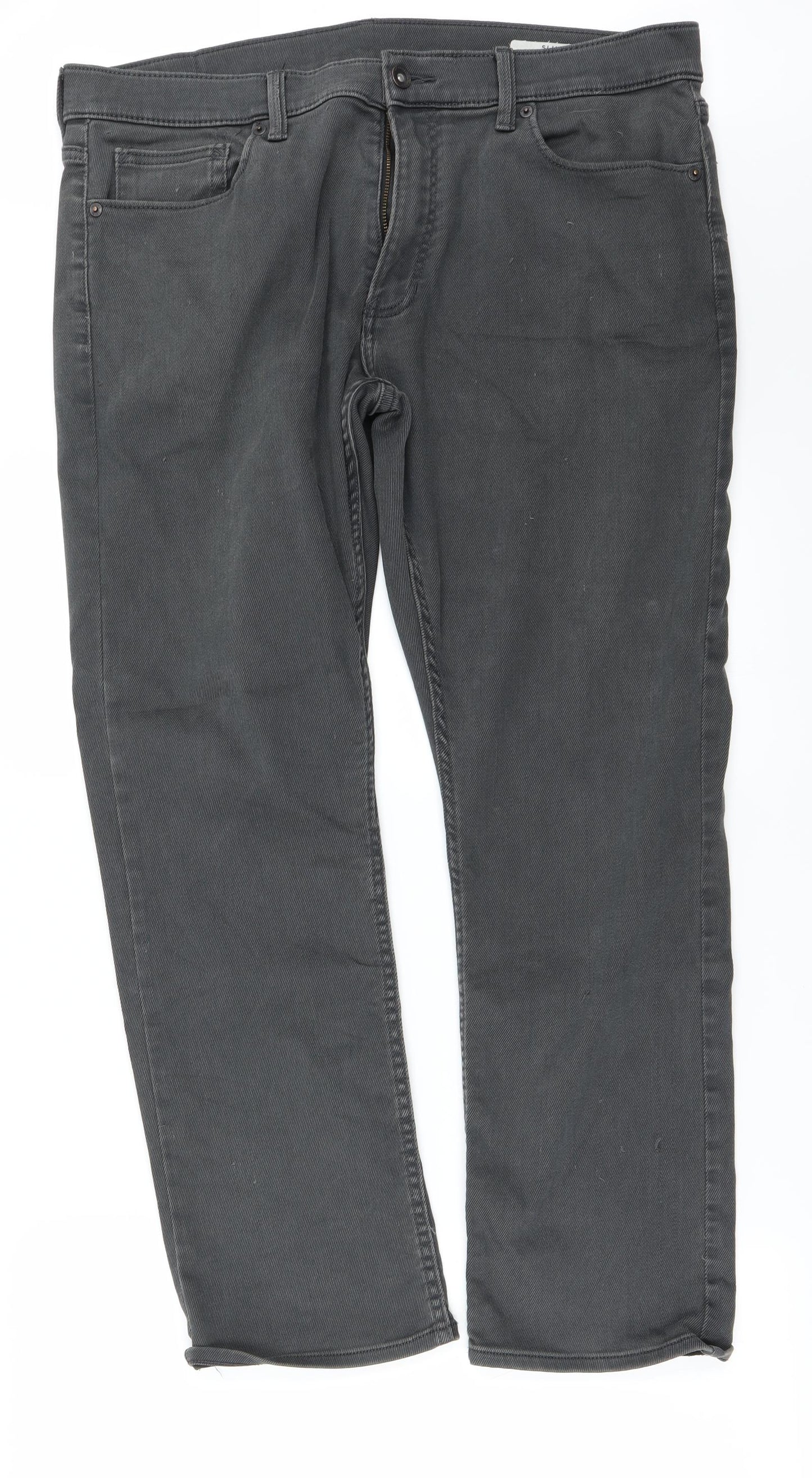 Marks and Spencer Mens Grey   Straight Jeans Size 36 in L29 in