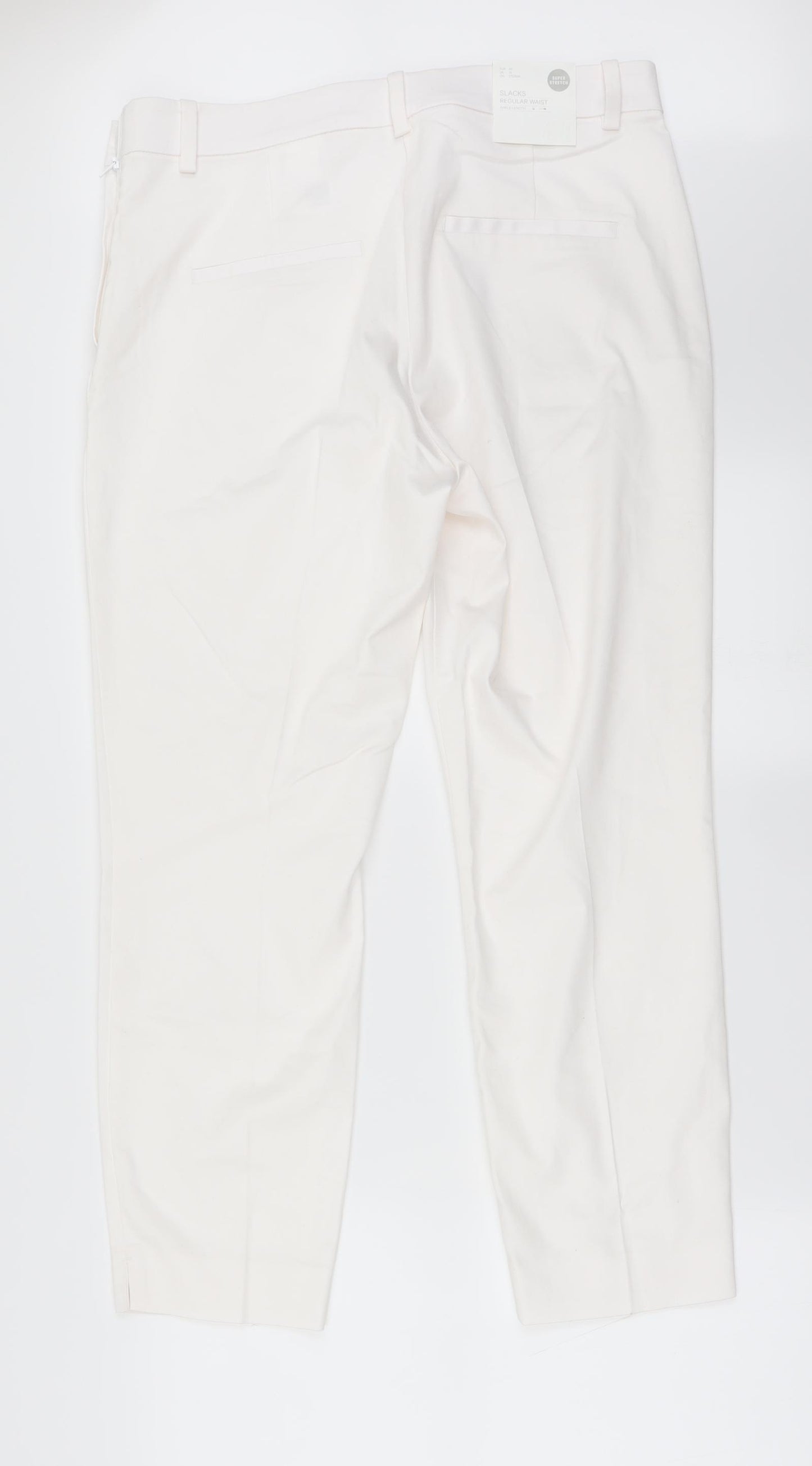 H&M Womens White   Trousers  Size 16 L24 in
