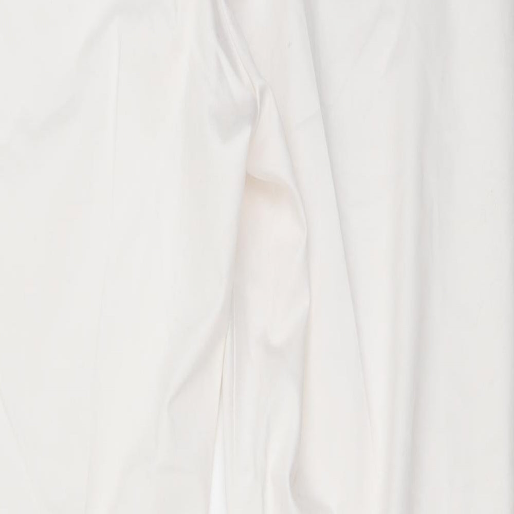 H&M Womens White   Trousers  Size 16 L24 in
