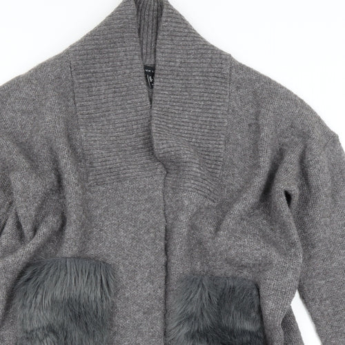 New Look Womens Grey   Cardigan Jumper Size L