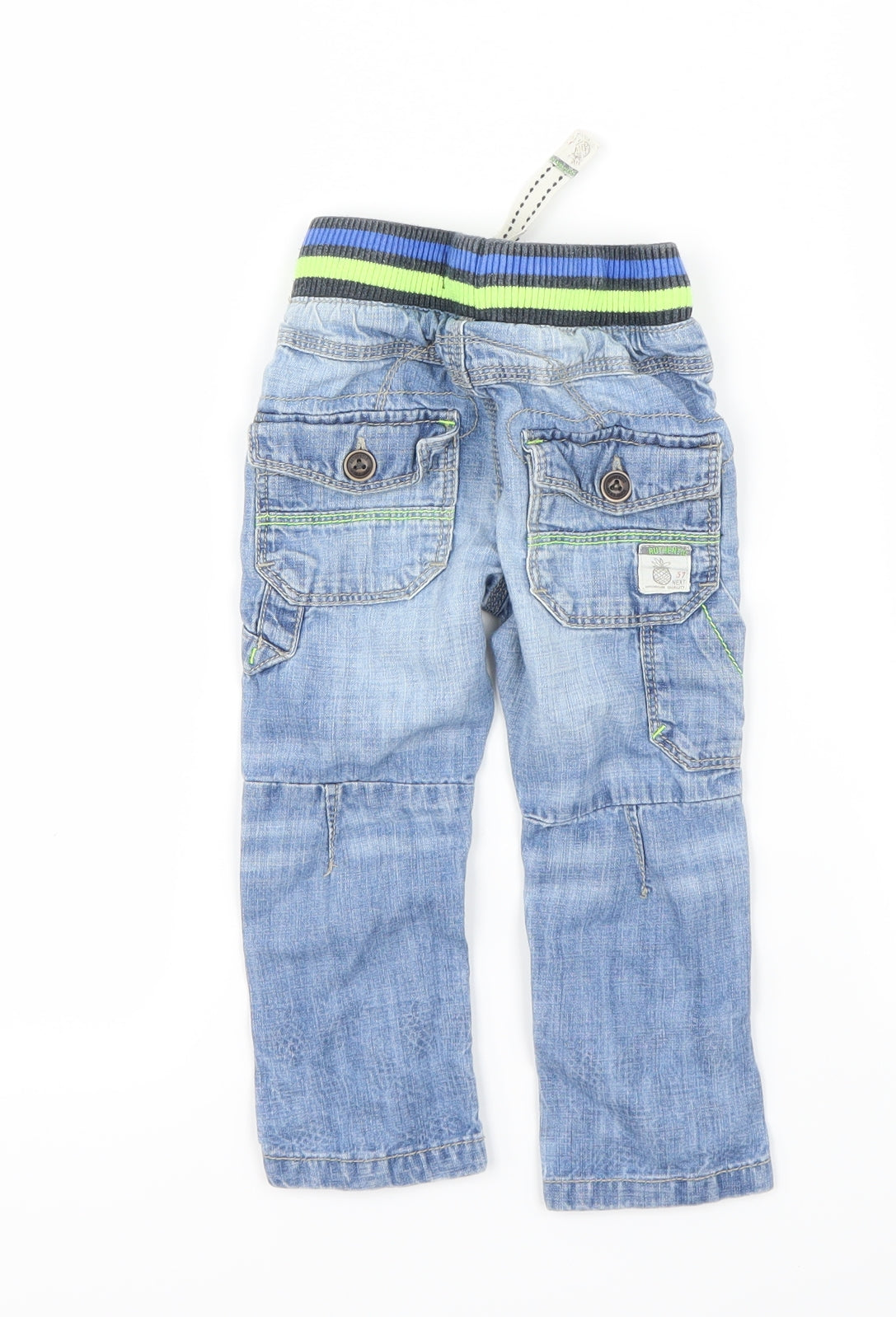 NEXT Boys Blue   Cargo Trousers Size 9-12 Months