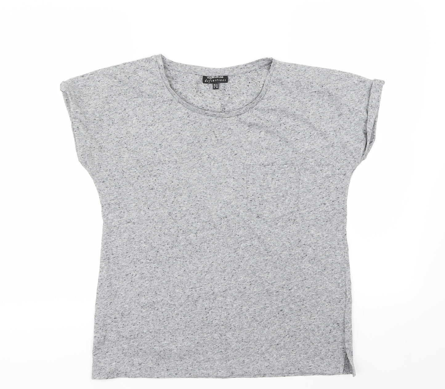 Wearhouse Womens Grey   Basic T-Shirt Size 12