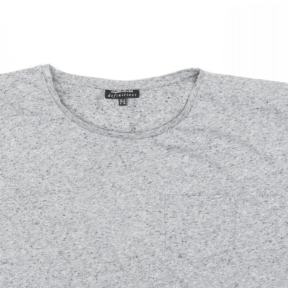 Wearhouse Womens Grey   Basic T-Shirt Size 12