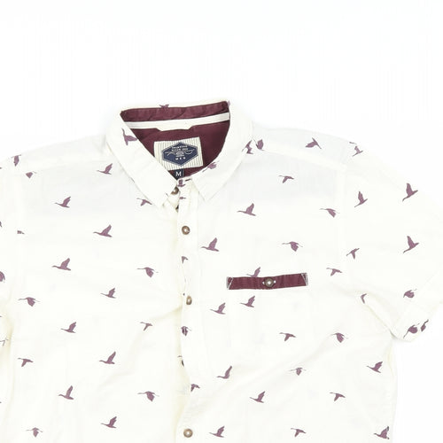 New Look Mens Ivory    Button-Up Size M