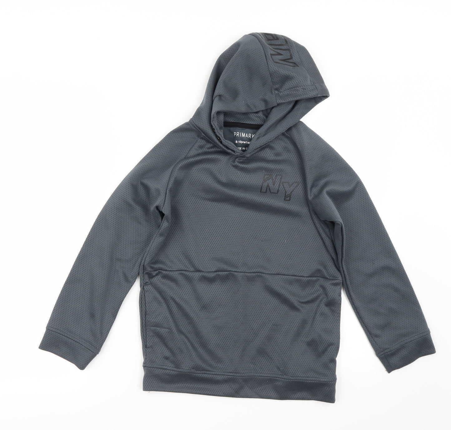 Primark Boys Blue   Pullover Hoodie Size 9-10 Years