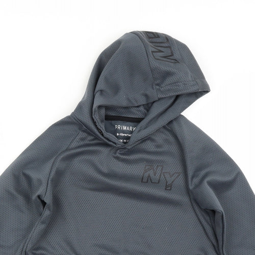 Primark Boys Blue   Pullover Hoodie Size 9-10 Years