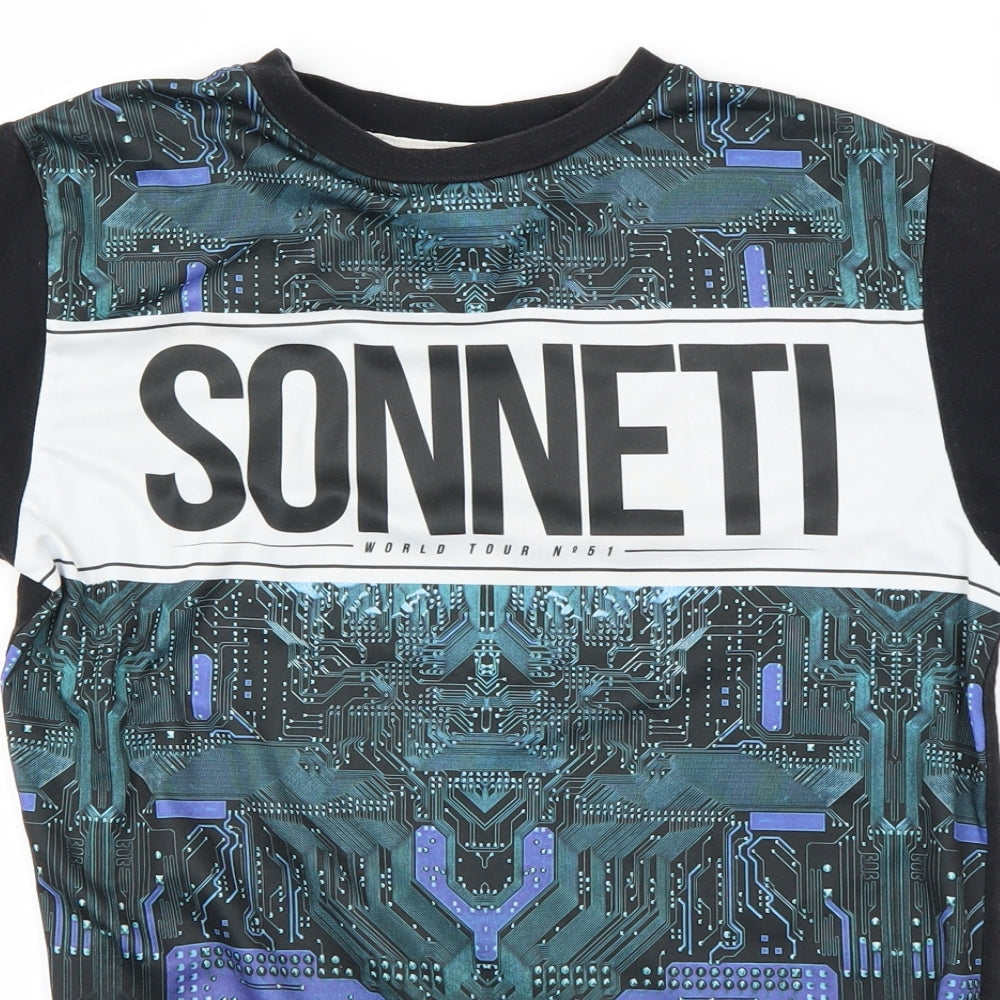 Sonneti Boys Black   Basic T-Shirt Size 12-13 Years