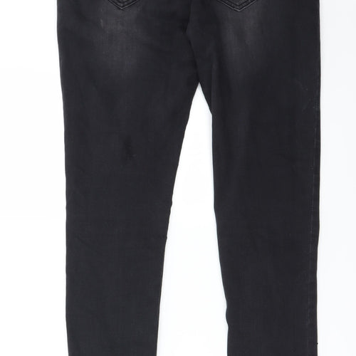 Preworn Womens Black   Straight Jeans Size L L27 in