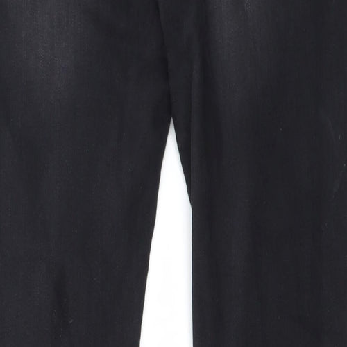 Preworn Womens Black   Straight Jeans Size L L27 in