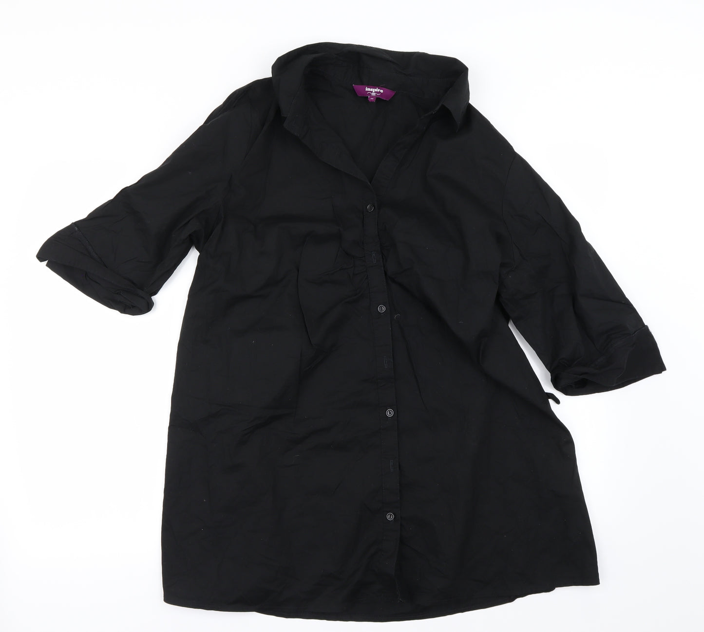 New Look Womens Black   Basic Button-Up Size 24