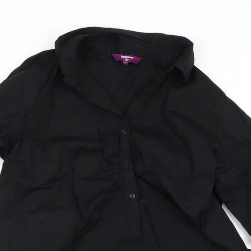 New Look Womens Black   Basic Button-Up Size 24