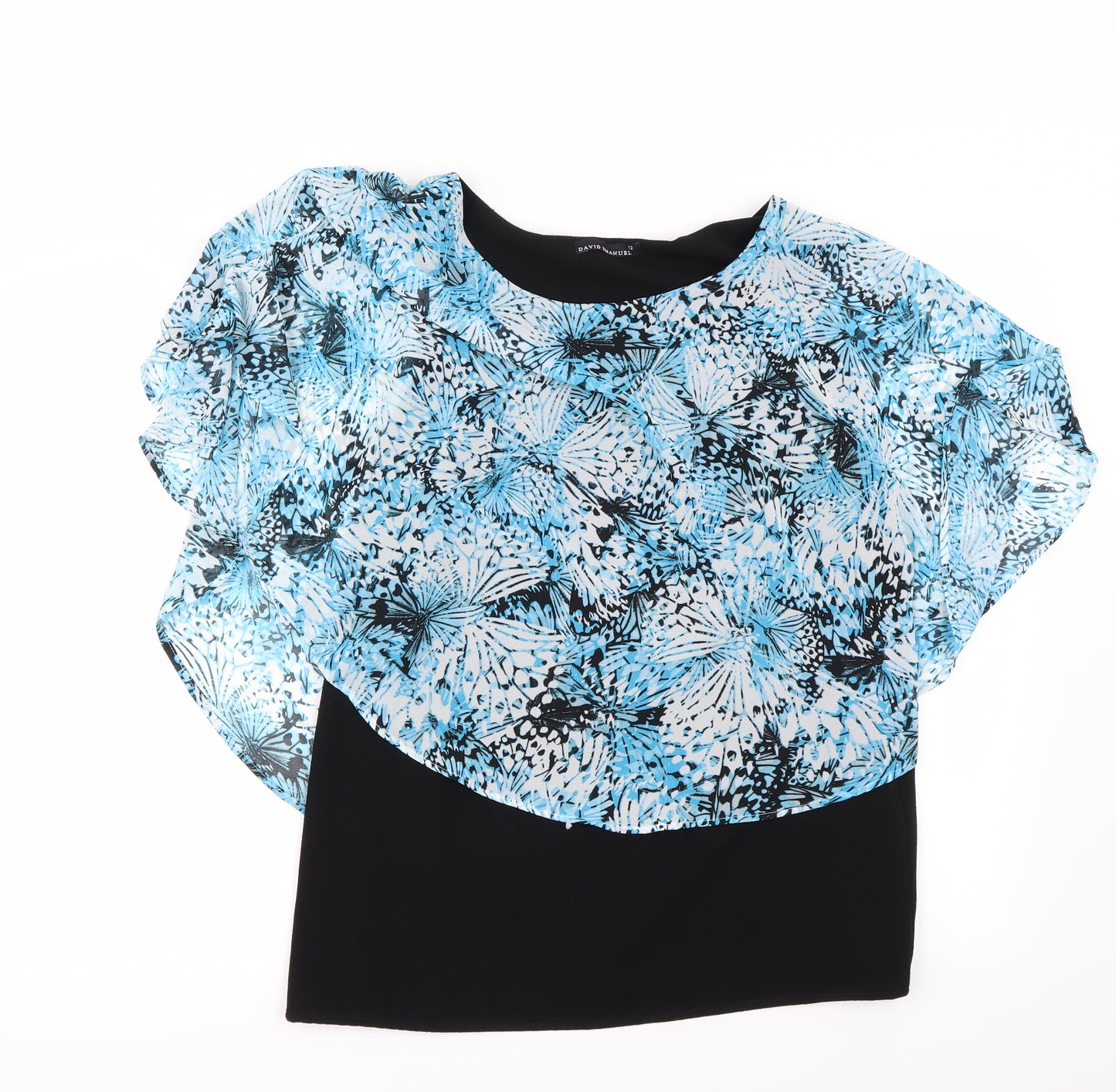 David Emmanuel  Womens Blue   A-Line  Size 14
