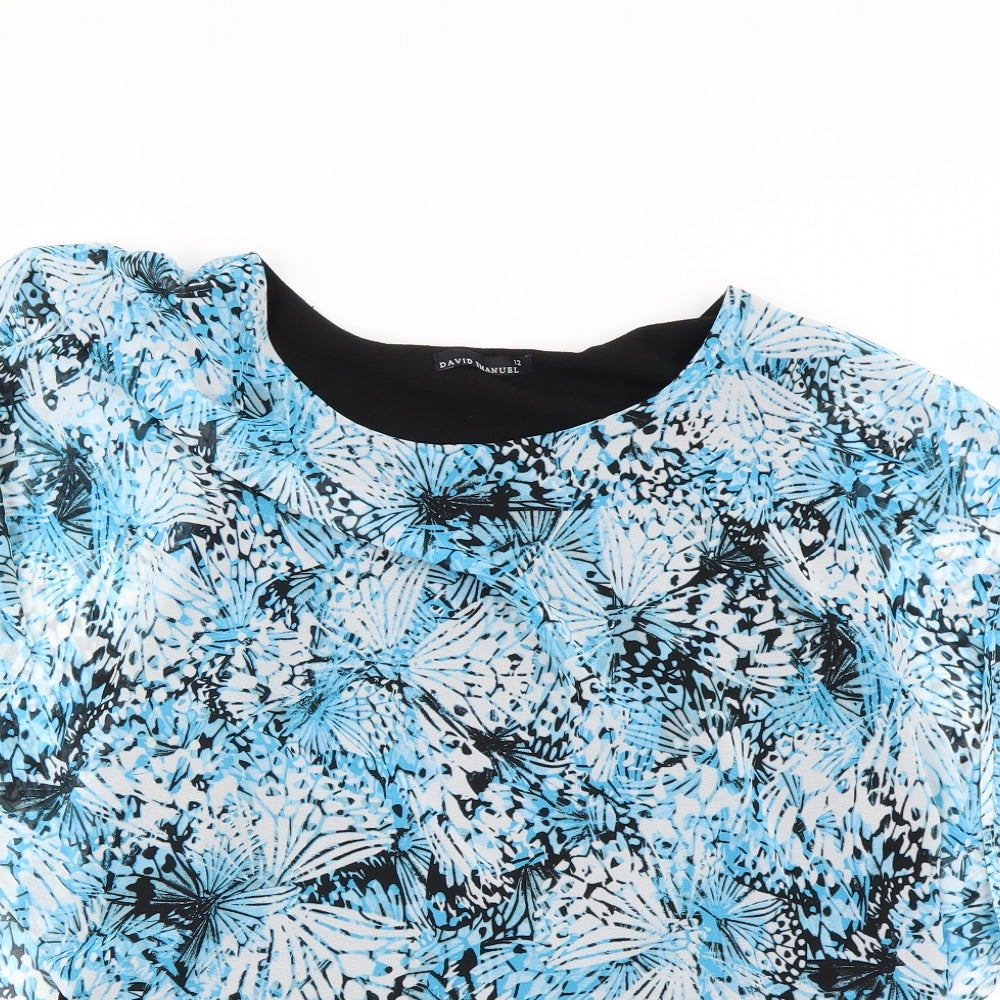 David Emmanuel  Womens Blue   A-Line  Size 14
