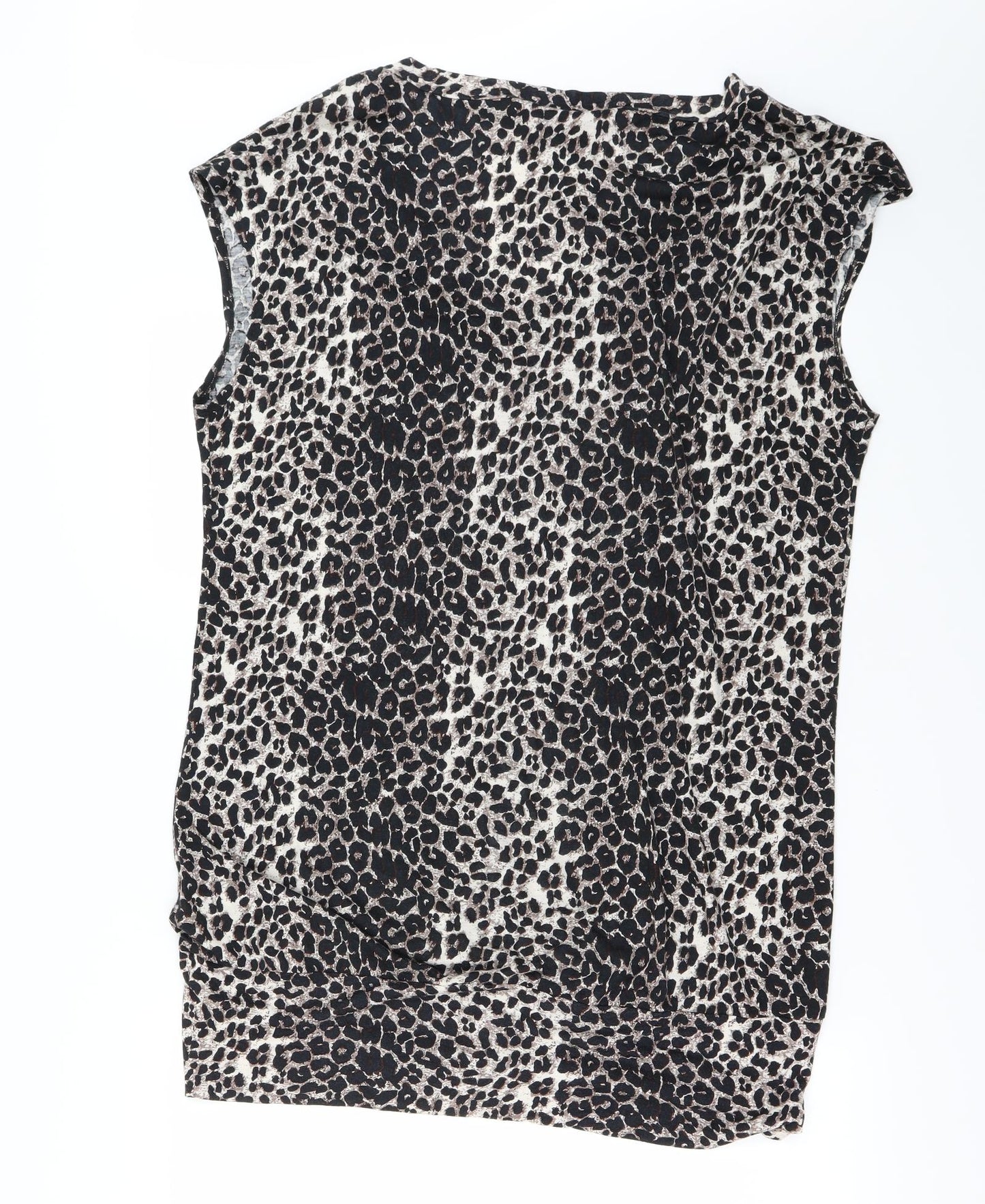 Papaya Womens Grey Animal Print  Basic Blouse Size 20