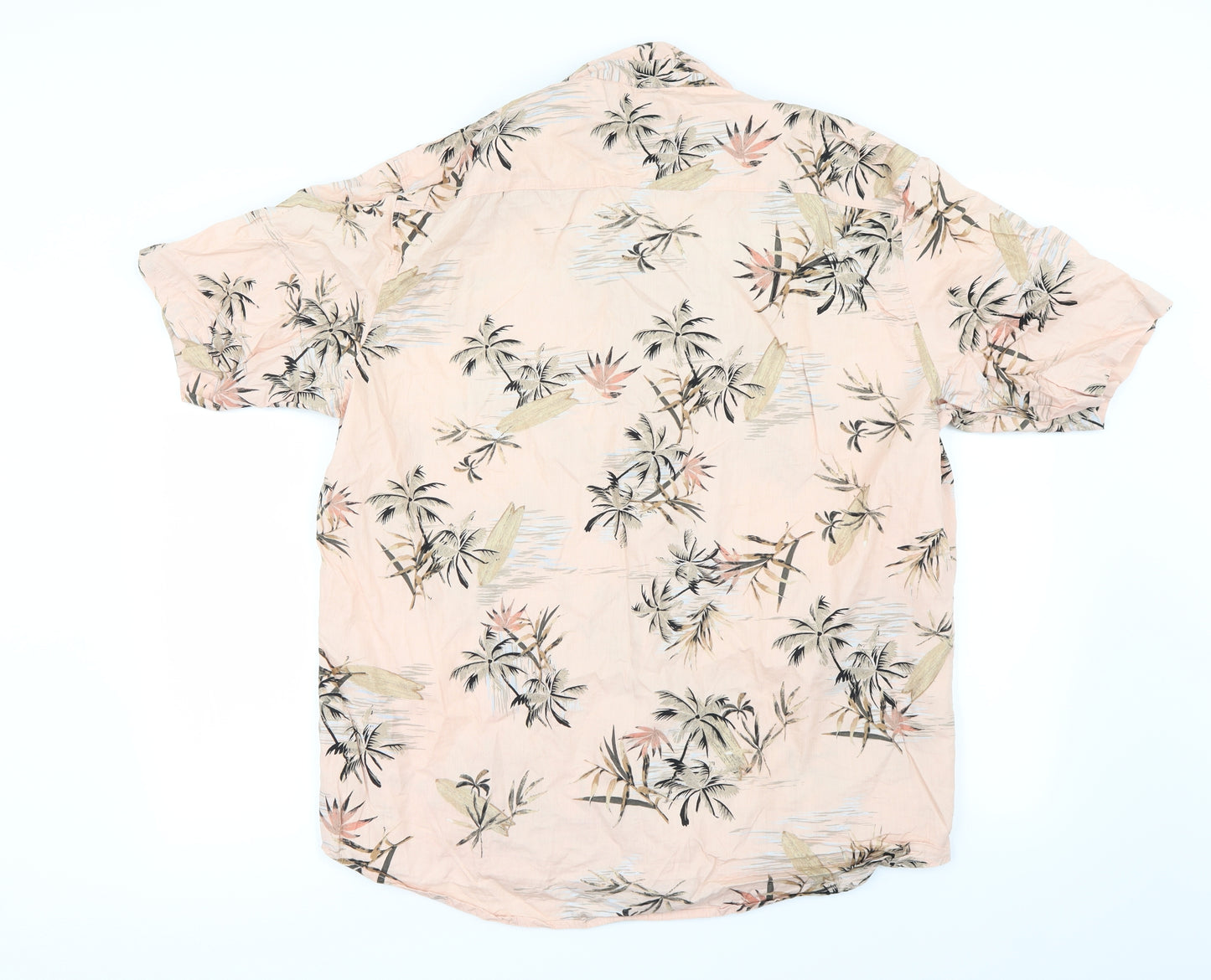 Berska  Womens Pink Floral  Basic Button-Up Size XL