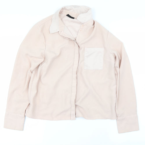 Topshop Womens Pink   Basic Blouse Size 8