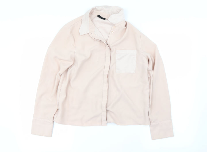 Topshop Womens Pink   Basic Blouse Size 8