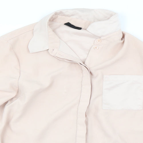 Topshop Womens Pink   Basic Blouse Size 8