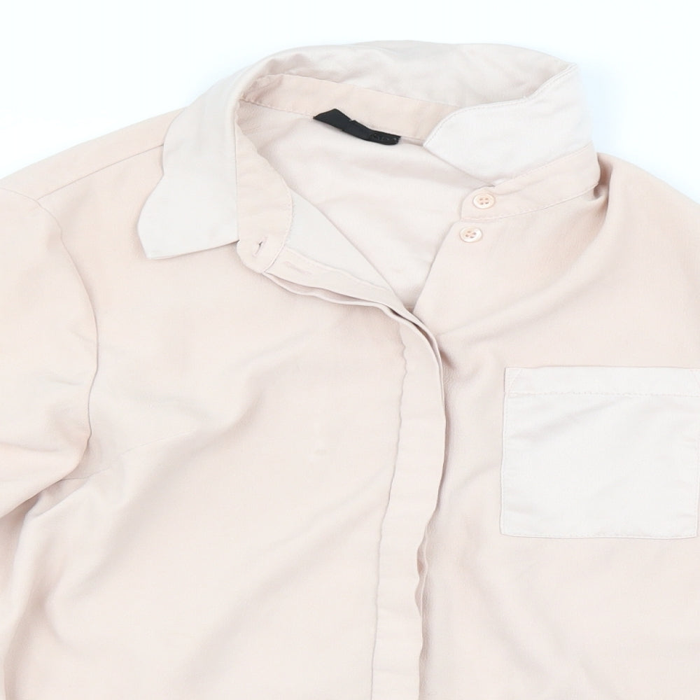 Topshop Womens Pink   Basic Blouse Size 8