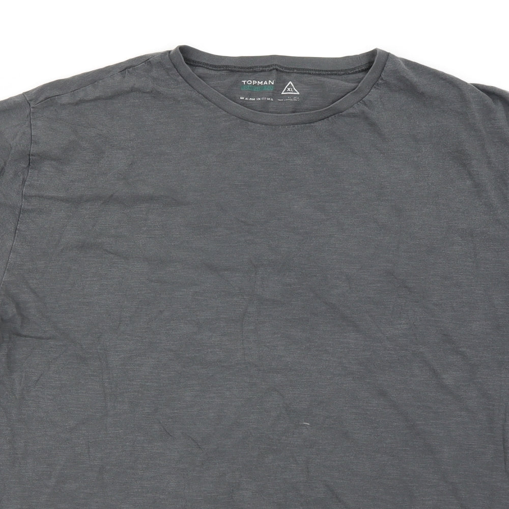 Top Man  Mens Grey    T-Shirt Size XL