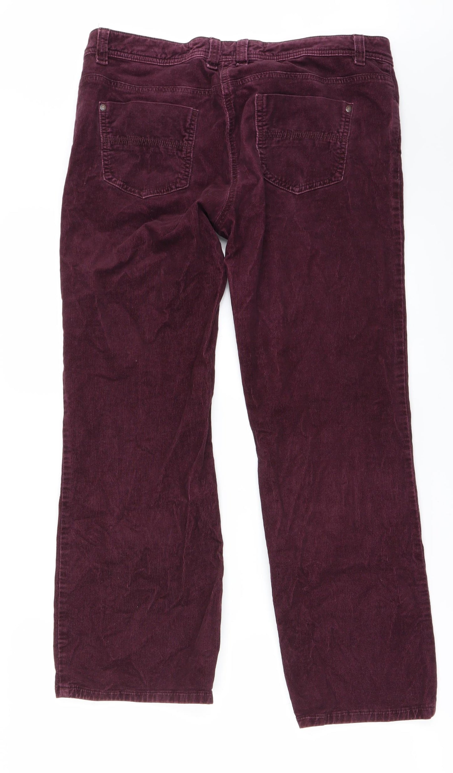 Marks and Spencer Womens Purple   Straight Jeans Size 14 L27 in