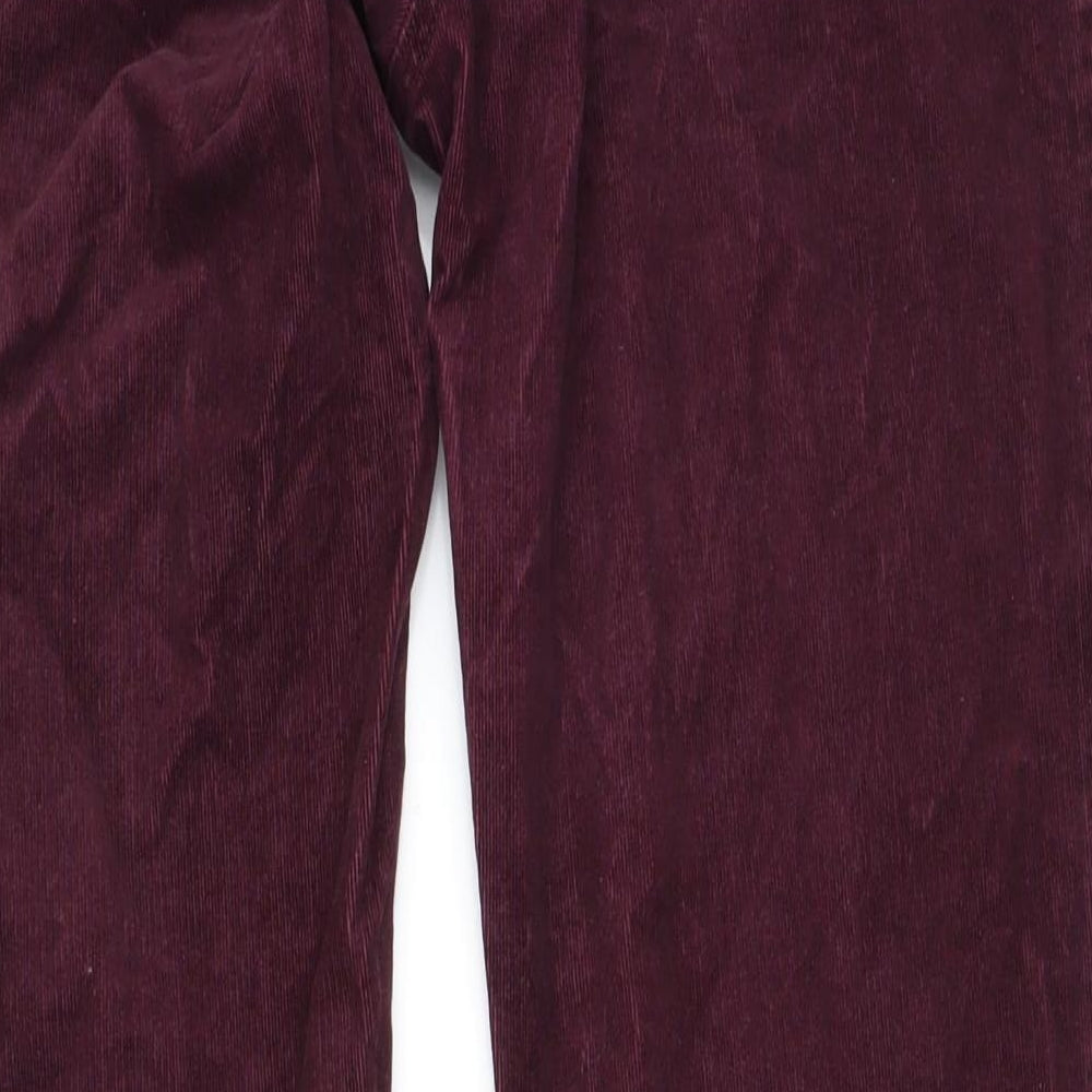 Marks and Spencer Womens Purple   Straight Jeans Size 14 L27 in