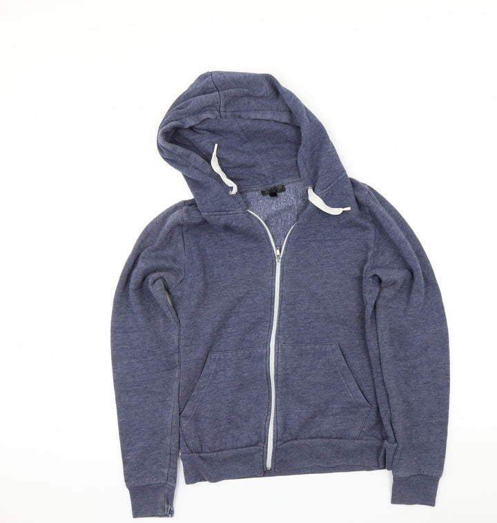 Topshop Womens Blue   Full Zip Hoodie Size 8