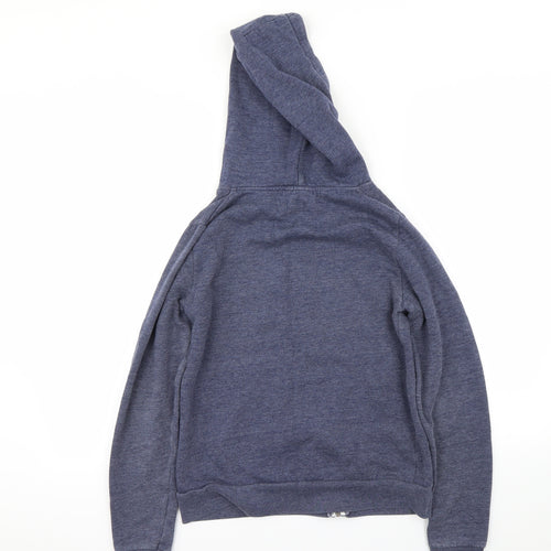 Topshop Womens Blue   Full Zip Hoodie Size 8