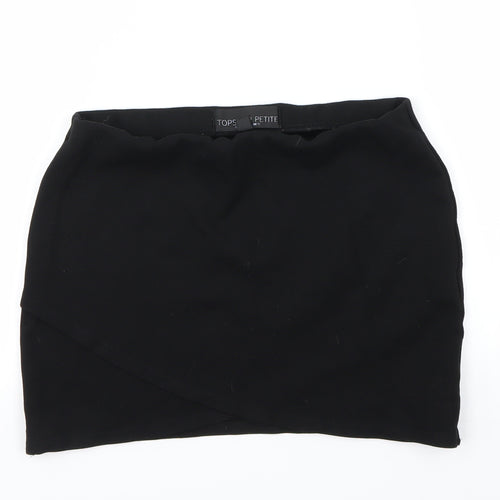 Topshop Womens Black   A-Line Skirt Size 10